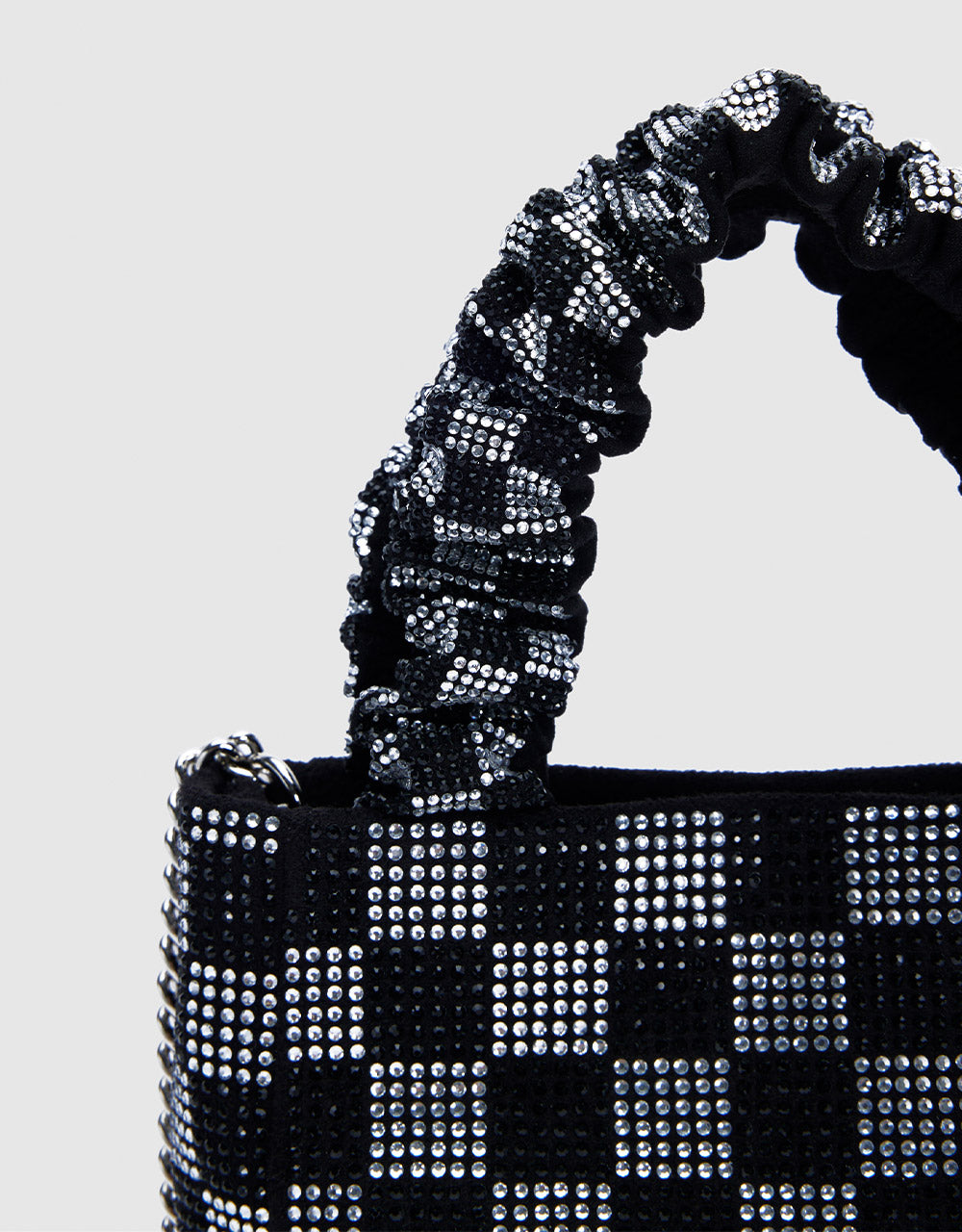 Checkered Rhinestone Bag