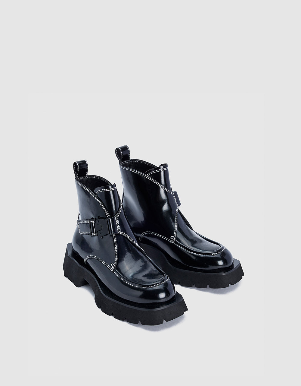 Contrast Stitch Ankle Boots