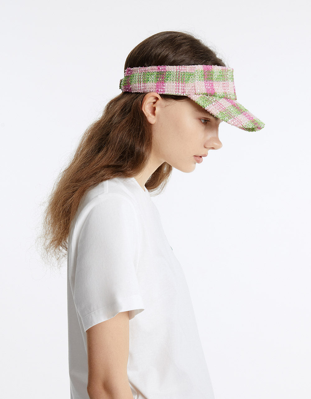 Checkered Visor Hat