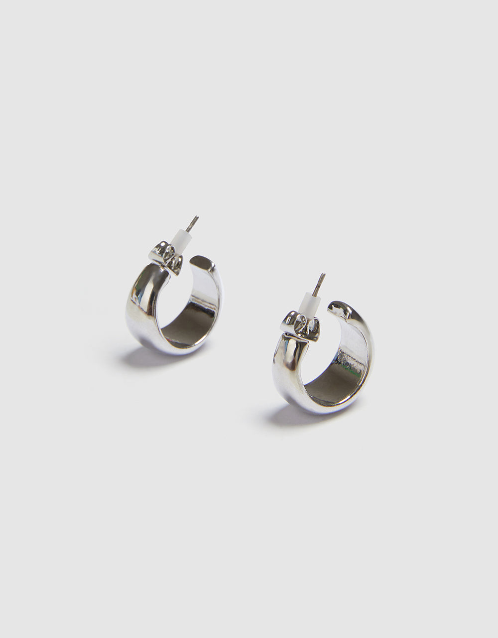 Metallic Open Hoop Earrings