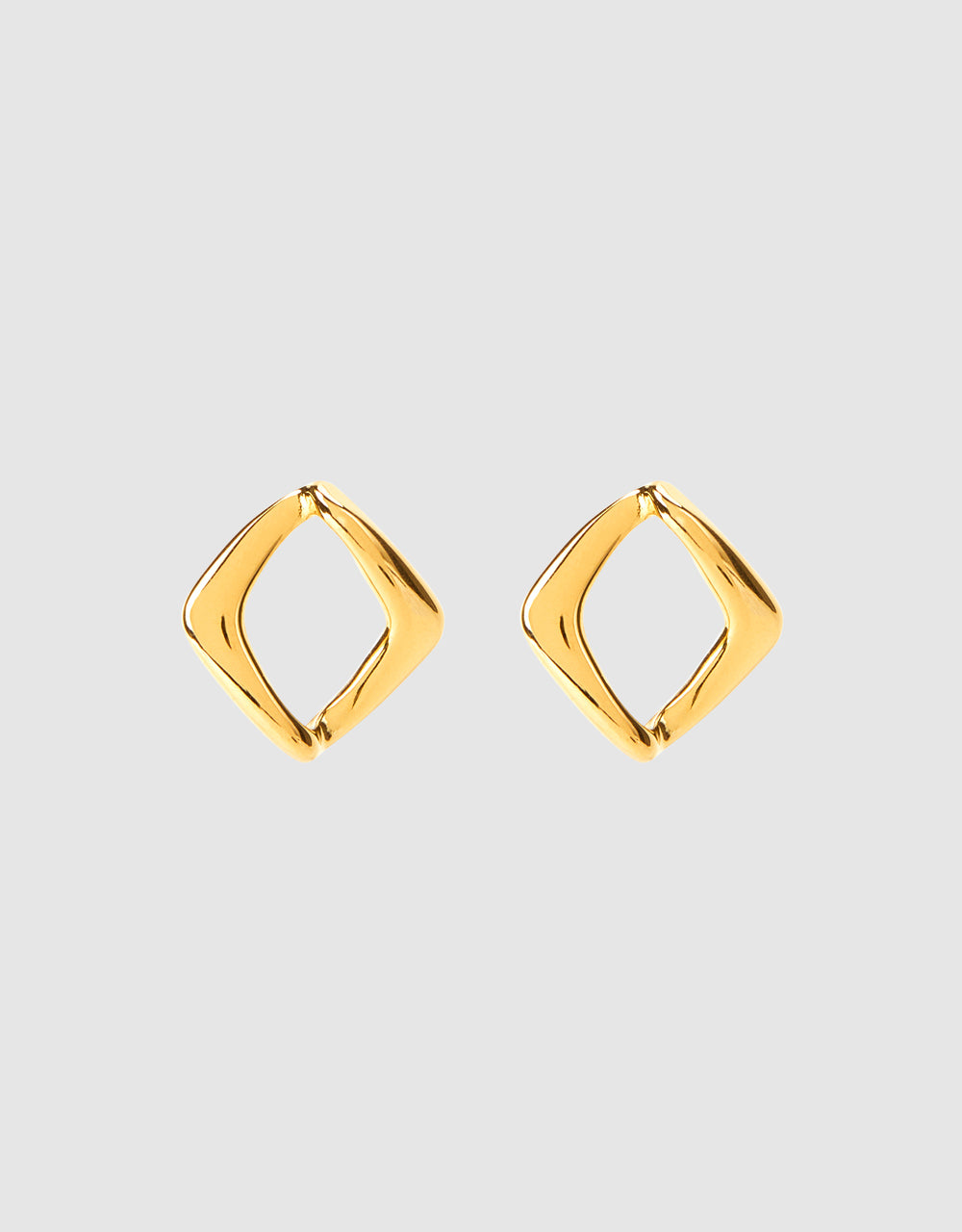 Square Design Metallic Earrings