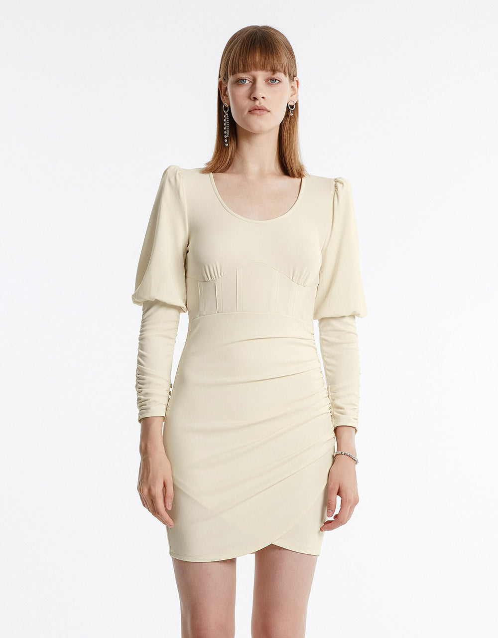 Ruched Knit Dress