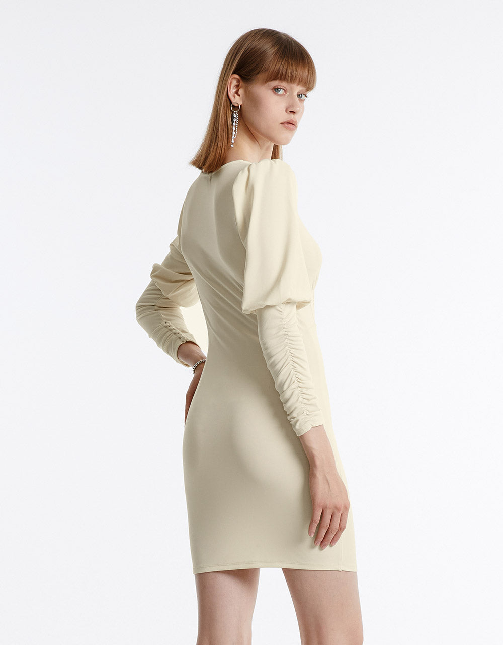 Ruched Knit Dress