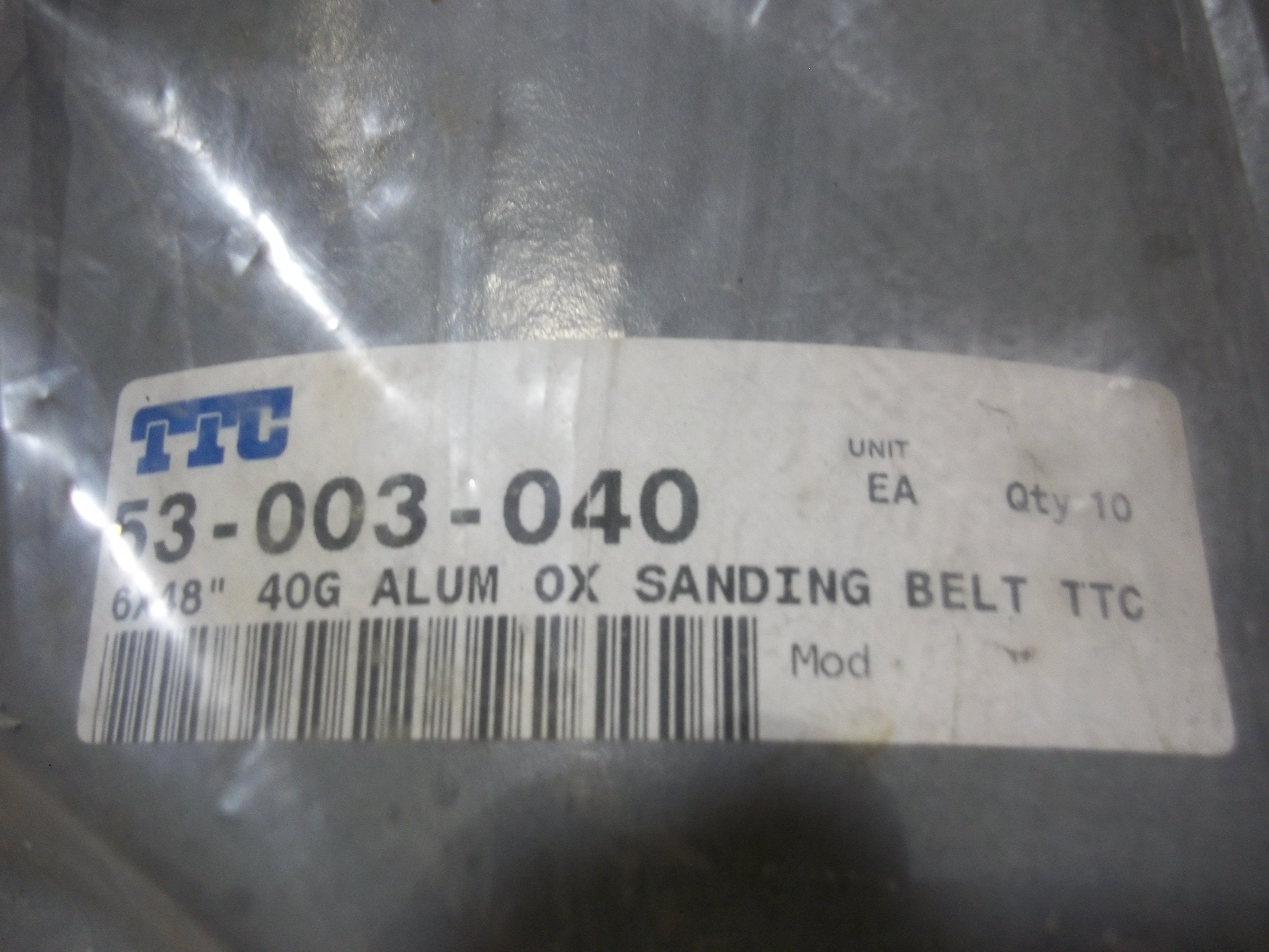 Aluminum Oxide Sanding Belt - Length: 48