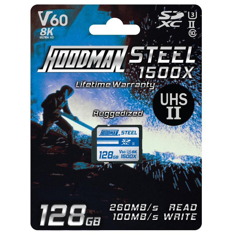 Hoodman Steel SD cards UHSII SDXC V60