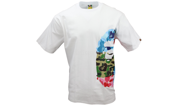 Bape ABC Crazy Camo Side Big Ape Head White T-Shirt-Nike Jordan Polsbandjes in zwart