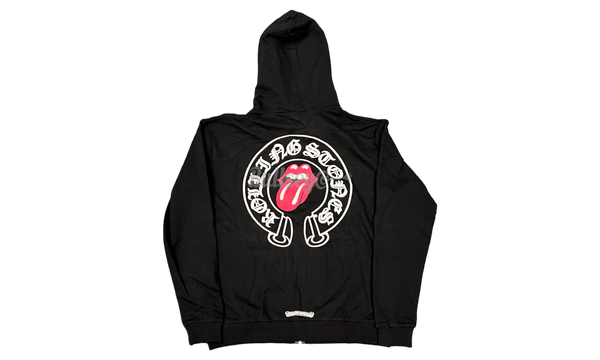 Chrome Hearts Rolling Stones Red Black Zip Up Hoodie-Bullseye RB012382 Sneaker Boutique
