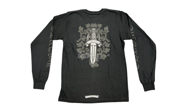 Chrome Hearts Silver Dagger Black Longsleeve Shirt-Bullseye RB012382 Sneaker Boutique