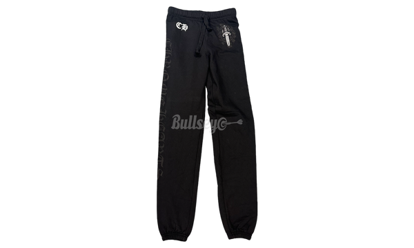 Chrome Hearts Silver Dagger Black Sweatpants-Bullseye RB012382 Sneaker Boutique