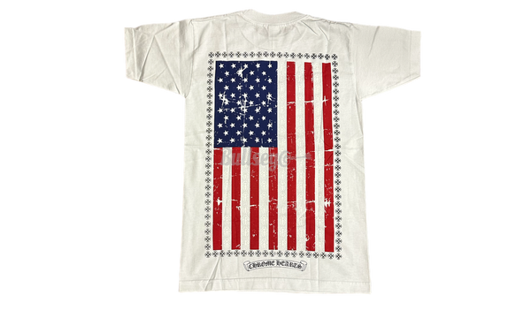 Chrome Hearts USA Flag White T-Shirt-Bullseye RB012382 Sneaker Boutique