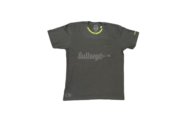 Chrome Hearts Yellow Neck Letter Black T-Shirt-Bullseye RB012382 Sneaker Boutique