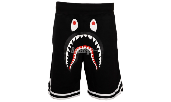 BAPE Black Basketball Sweat Shorts-Bullseye RB012382 Sneaker Boutique