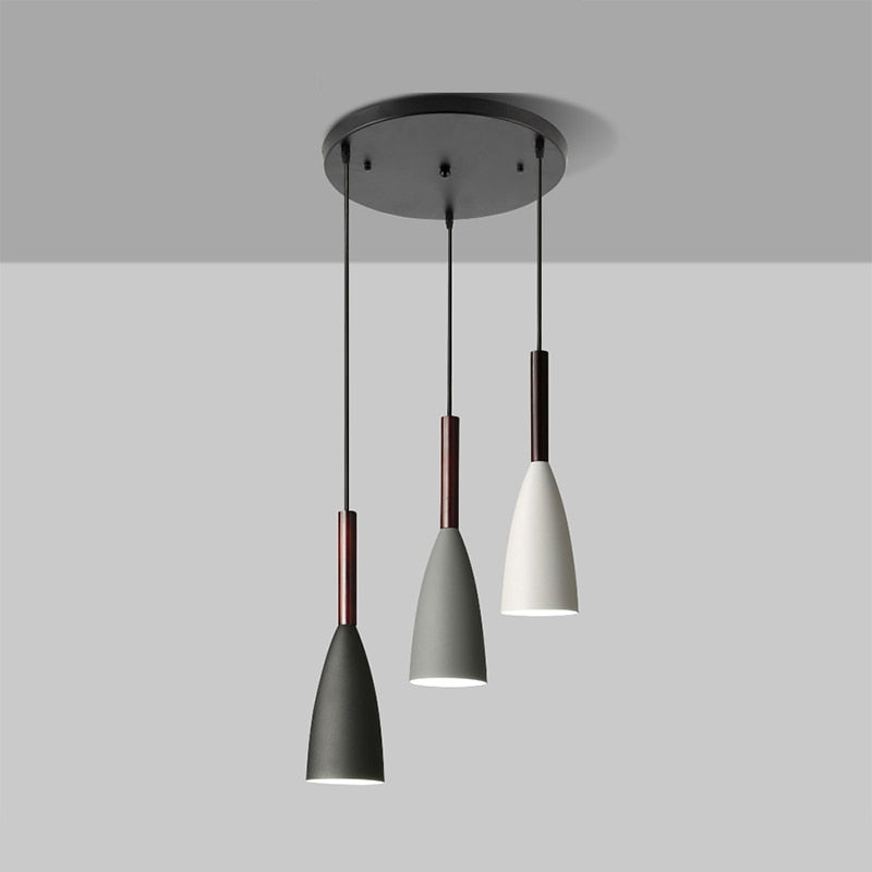 IDEA(HK) LIGHTING - Trine - Nordic contemporary 3 pendant lighting. Modern design, aluminum body and adjustable cord length. Dining Table Pendant lights. Kitchen Island Chandelier, Pendant light Home Decoration indoor lighting, Chandeliers for bedroom