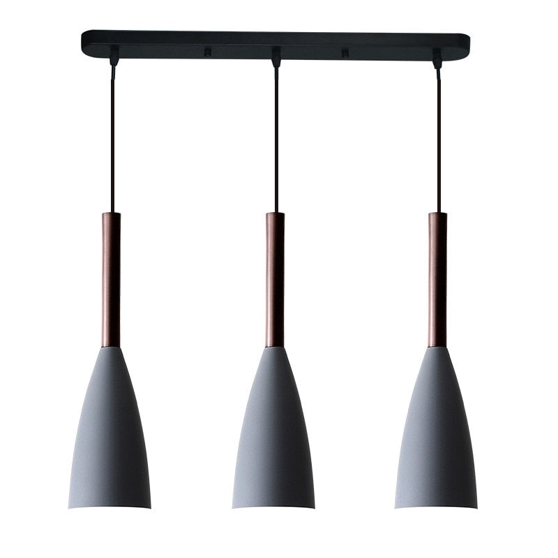 IDEA(HK) LIGHTING - Trine - Nordic contemporary 3 pendant lighting. Modern design, aluminum body and adjustable cord length. Dining Table Pendant lights. Kitchen Island Chandelier, Pendant light Home Decoration indoor lighting, Chandeliers for bedroom