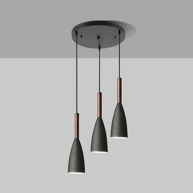 IDEA(HK) LIGHTING - Trine - Nordic contemporary 3 pendant lighting. Modern design, aluminum body and adjustable cord length. Dining Table Pendant lights. Kitchen Island Chandelier, Pendant light Home Decoration indoor lighting, Chandeliers for bedroom