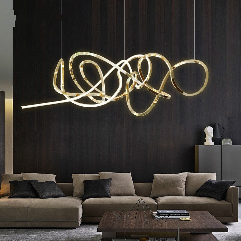 IDEA(HK) LIGHTING - Signature - Eye-catching design lighting. Electroplated iron framework available in 3 color variants. Integrated LED stripe through the whole fixture. This chandelier will make the most of your living room area, add style to a conference room or act as the perfect icebreaker for the reception. Each Signature is handmade so allow for slight differences between the photos and your finished product. Emitting color: Natural. Dimmable