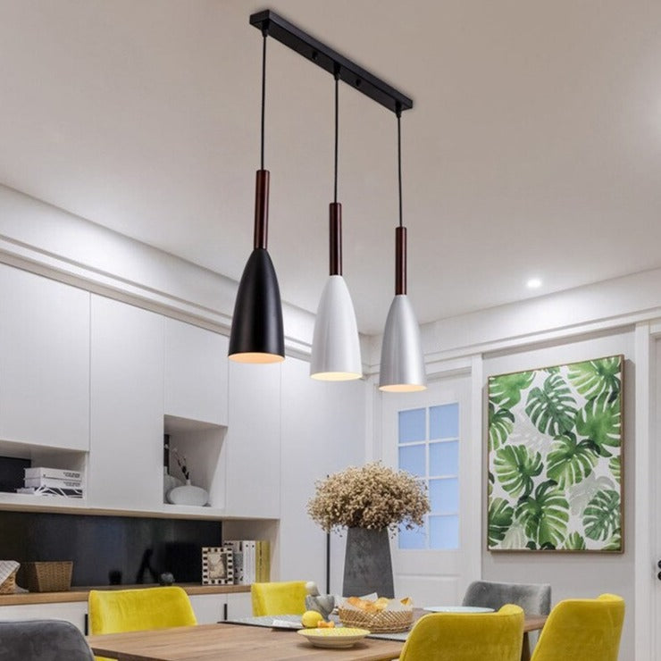 IDEA(HK) LIGHTING - Trine - Nordic contemporary 3 pendant lighting. Modern design, aluminum body and adjustable cord length. Dining Table Pendant lights. Kitchen Island Chandelier, Pendant light Home Decoration indoor lighting, Chandeliers for bedroom