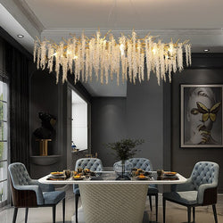 IDEA(HK) LIGHTING - Essence - Majestic crystal chandelier. Organic-shaped crystal clusters lighting for dining rooms, living areas, entrance halls, hotel areas, restaurants, etc.