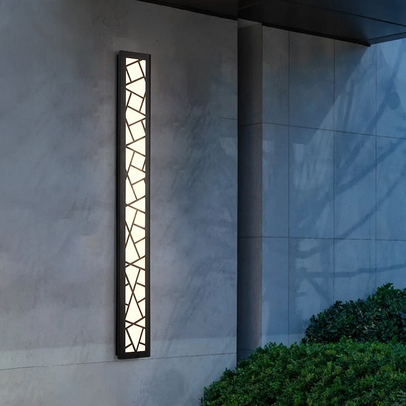 IDEA(HK) LIGHTING - Shatter - LED Outdoor Wall Light courtyard long Wall Light Modern IP65 Waterproof villa Porch Garden Wall Lamp exterior Wall LED sconces