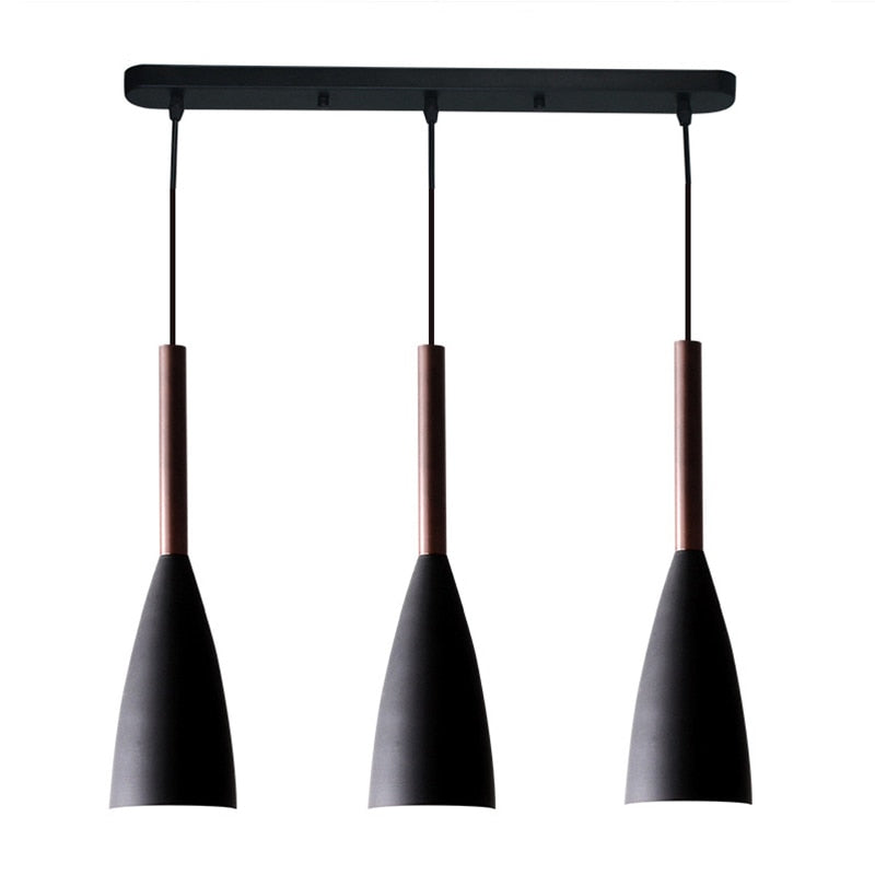 IDEA(HK) LIGHTING - Trine - Nordic contemporary 3 pendant lighting. Modern design, aluminum body and adjustable cord length. Dining Table Pendant lights. Kitchen Island Chandelier, Pendant light Home Decoration indoor lighting, Chandeliers for bedroom