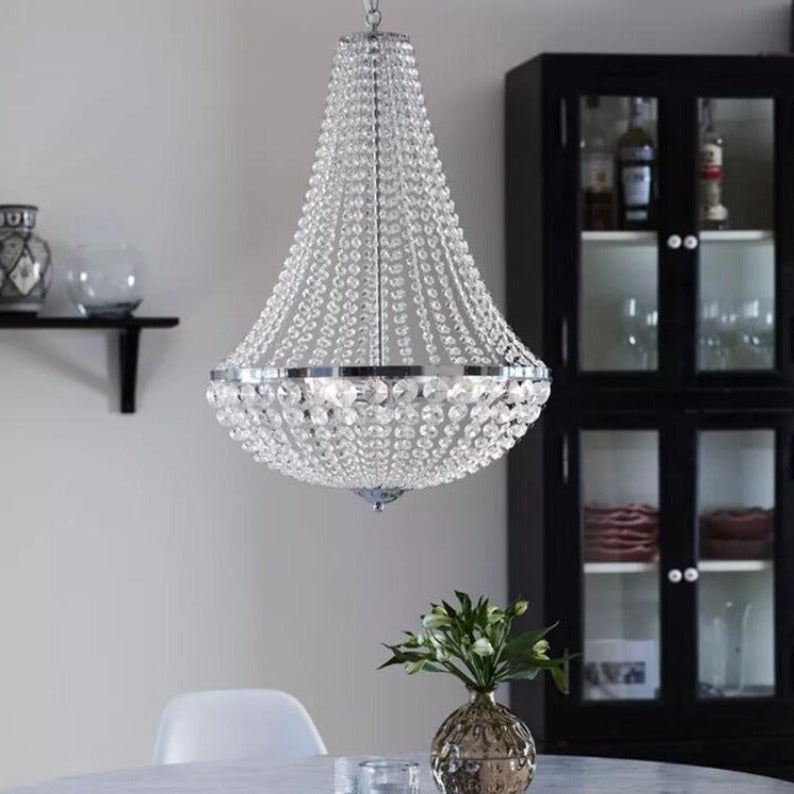 IDEA(HK) LIGHTING - Classico Chandelier - Transform your home from ordinary to extraordinary with Classico's retro crystal chandelier. Its timeless design will add a touch of elegance and sophistication to any room - from your living room to your dining space. Enjoy the bright, sparkly light that comes from our carefully crafted crystals, and watch as your home is transformed into a place of beauty and grace. With Classico, you'll never have to worry about outdated lighting again!