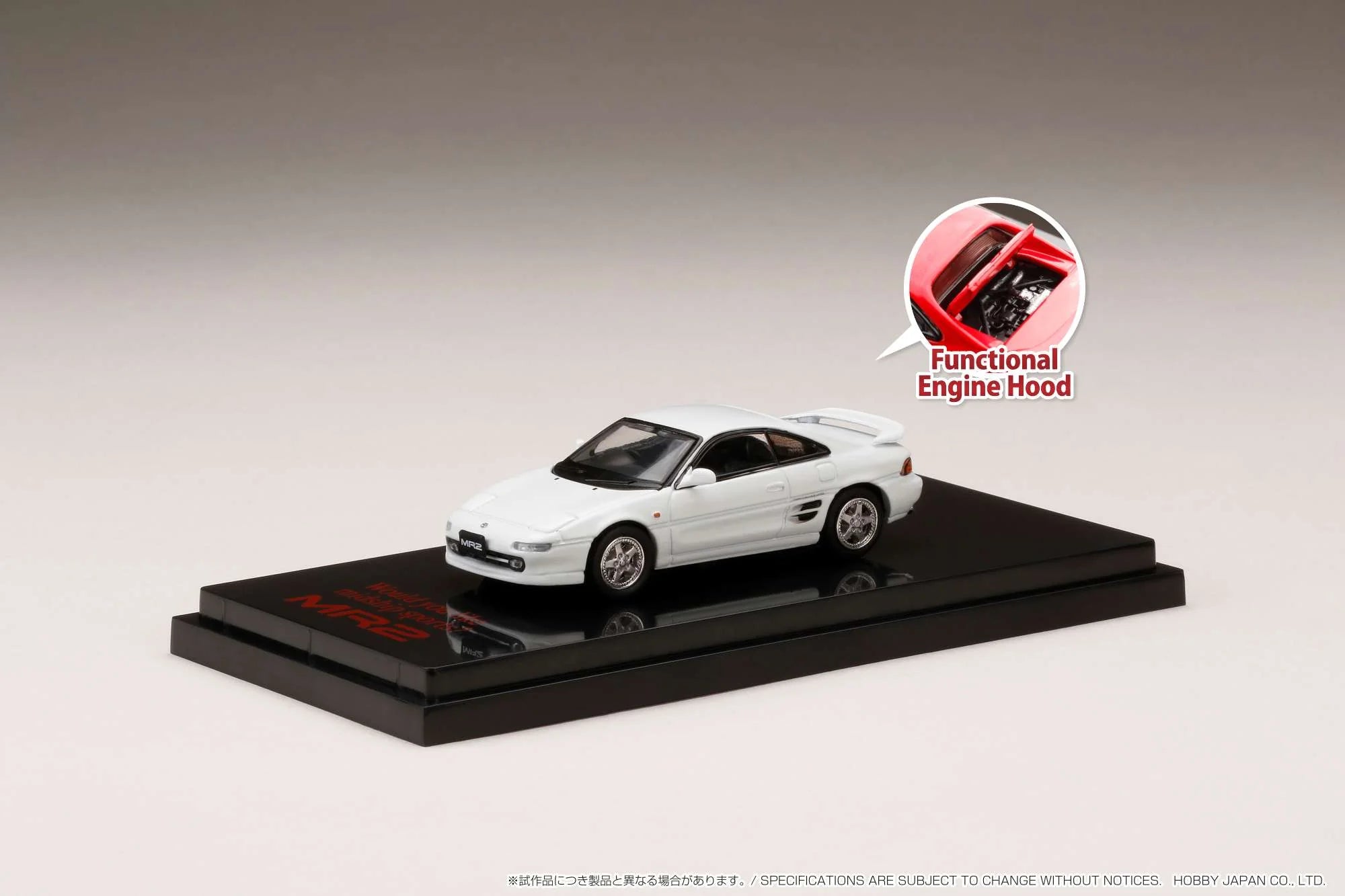 Hobby Japan 1/64 Toyota MR2 (SW20) GT-S Customized Version SUPER WHITE II