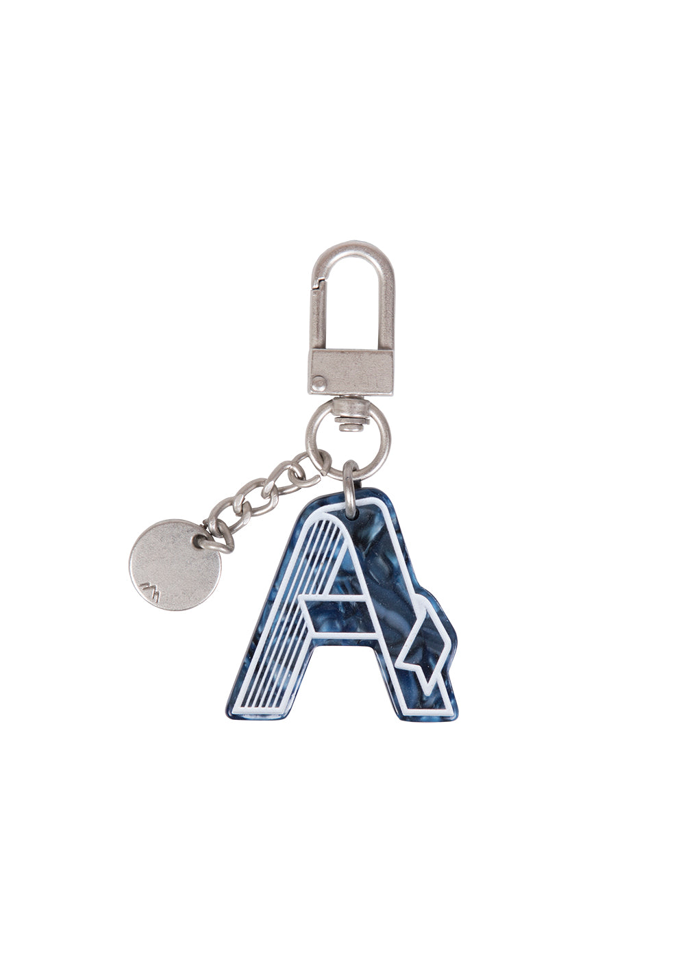 Initial Charm Keychain Letter Keychain