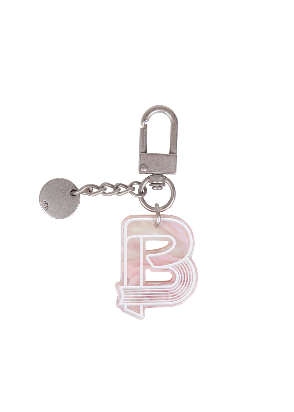 Initial Charm Keychain Letter Keychain