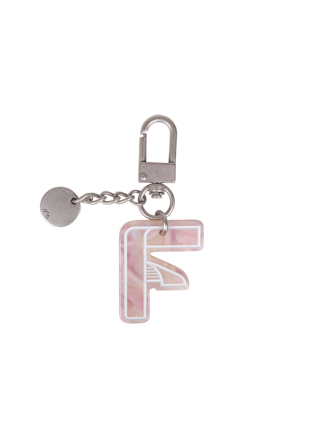 Initial Charm Keychain Letter Keychain