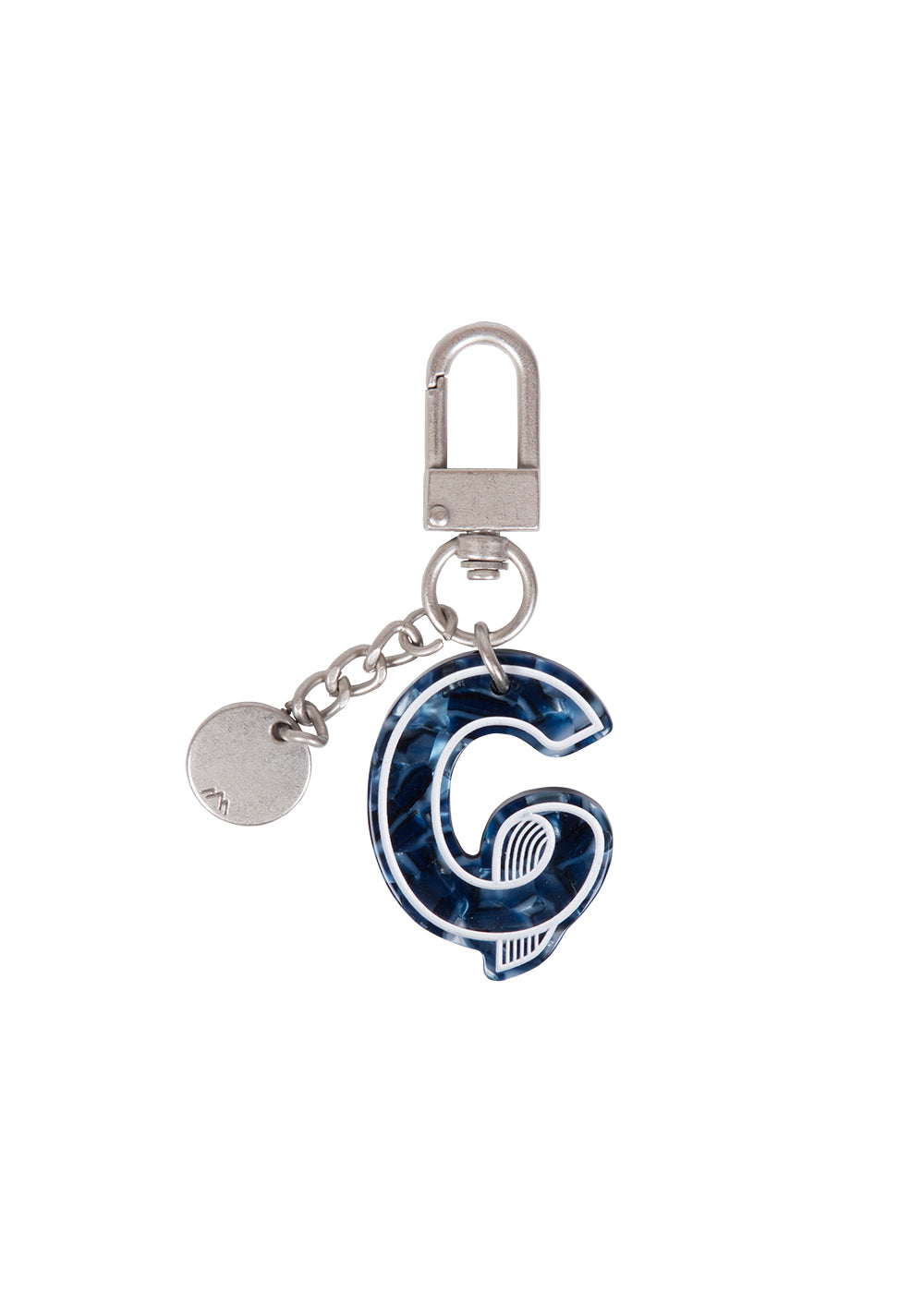 Initial Charm Keychain Letter Keychain