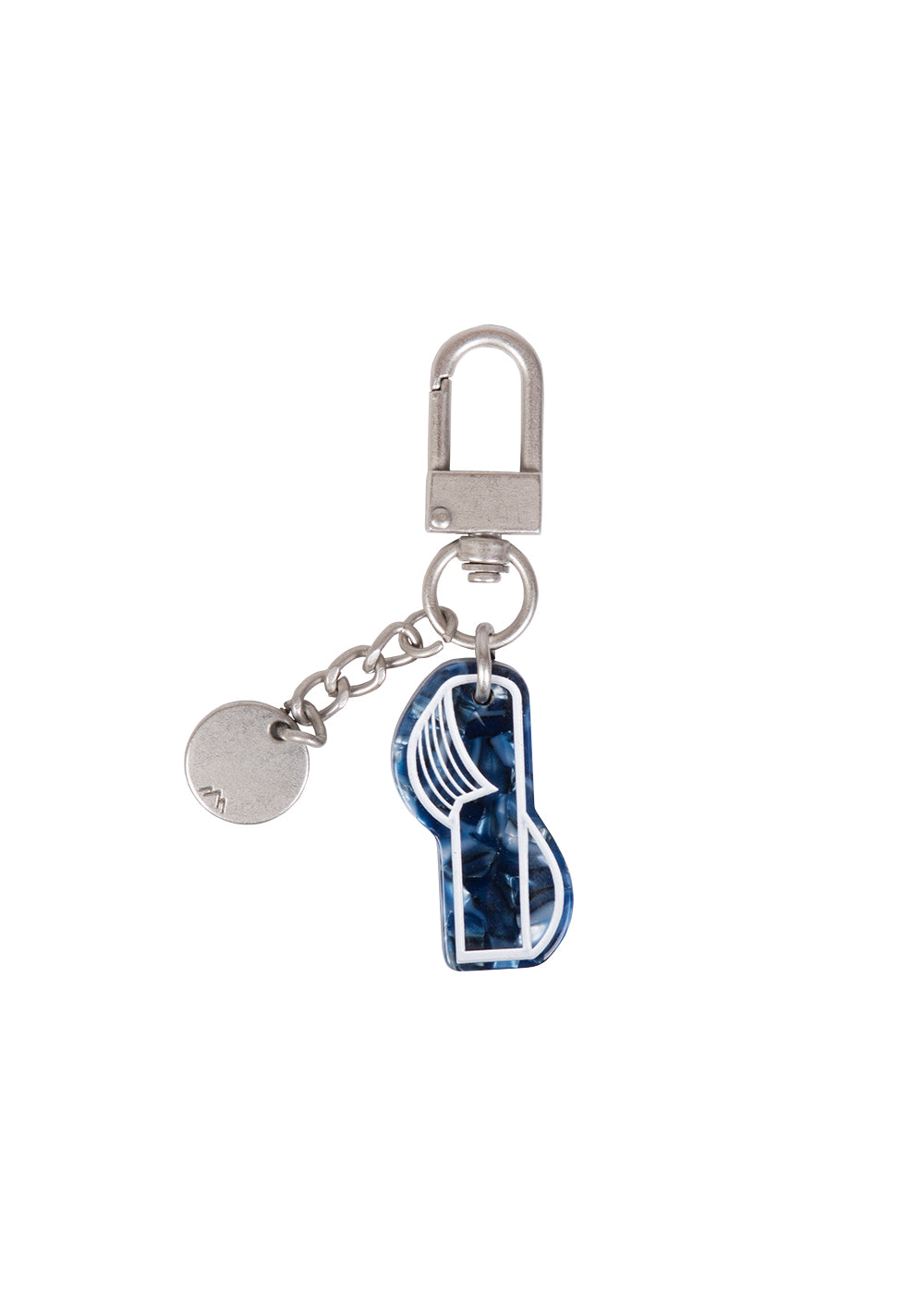 Initial Charm Keychain Letter Keychain