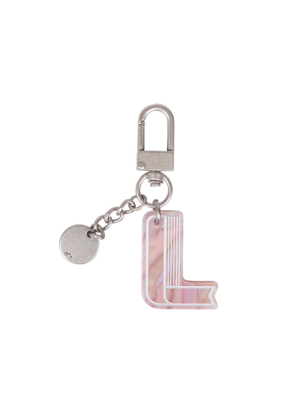 Initial Charm Keychain Letter Keychain