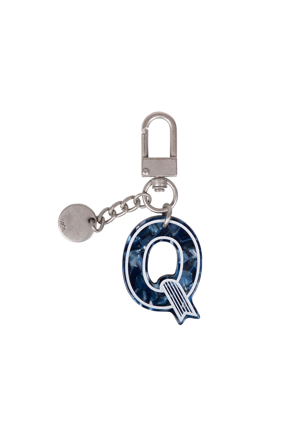 Initial Charm Keychain Letter Keychain