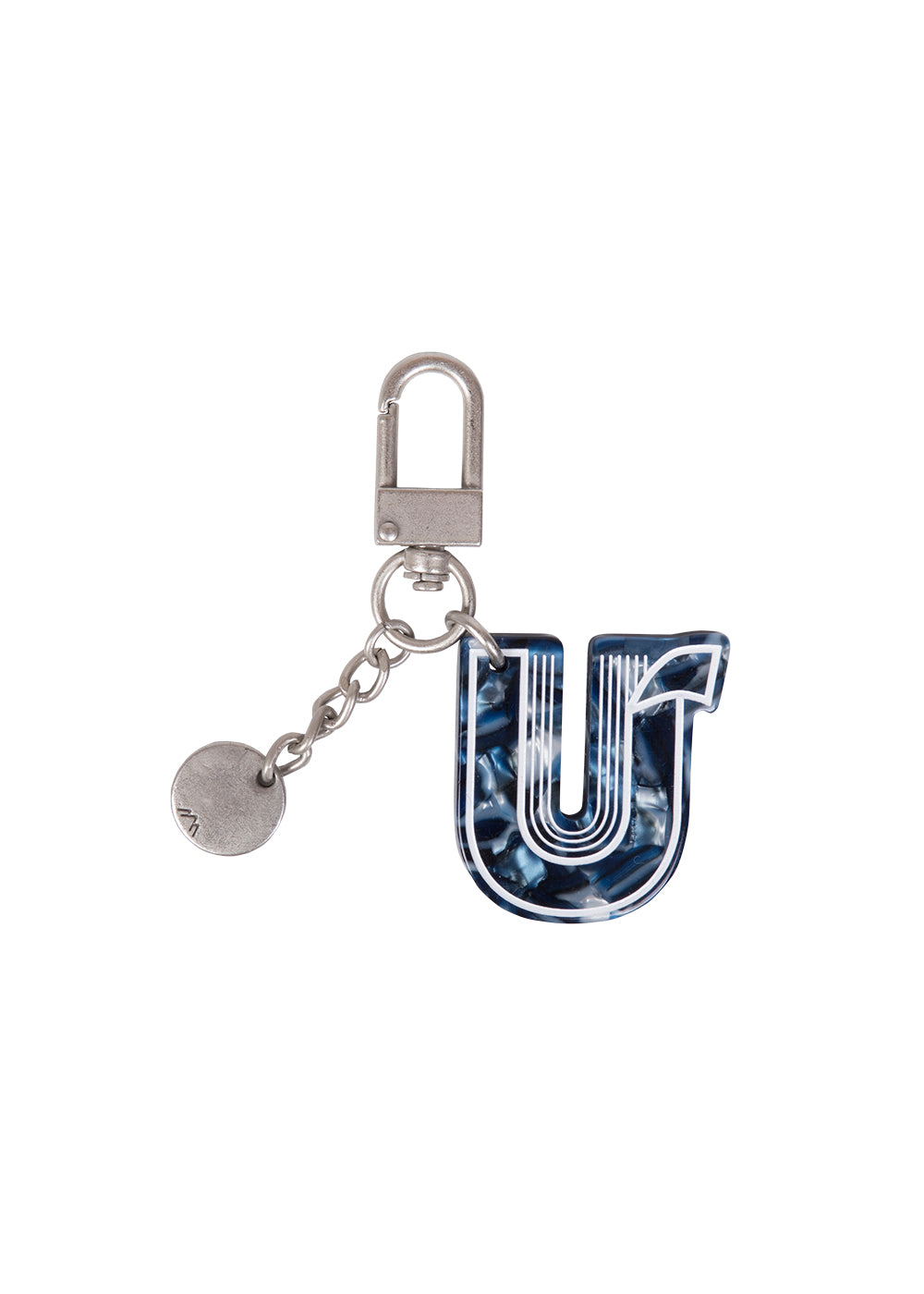 Initial Charm Keychain Letter Keychain