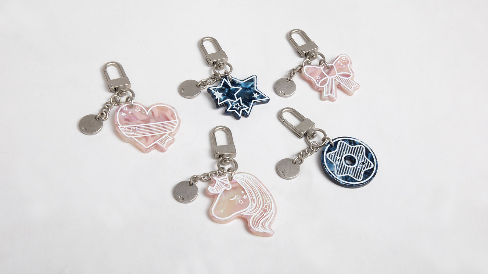 Initial Charm Keychain Letter Keychain