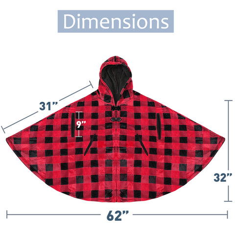 Tirrinia blanket poncho size