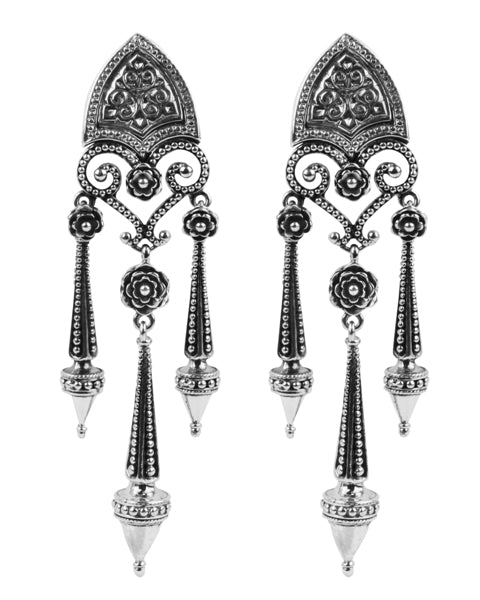 KONSTANTINO STERLING SILVER CHANDELIER EARRINGS FROM THE STERLING SILVER CLASSICS COLLECTION