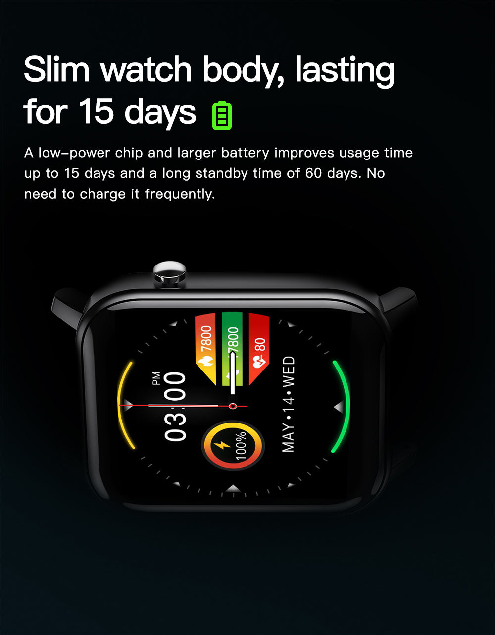 KOSPET GTO Smartwatch 60days long standby