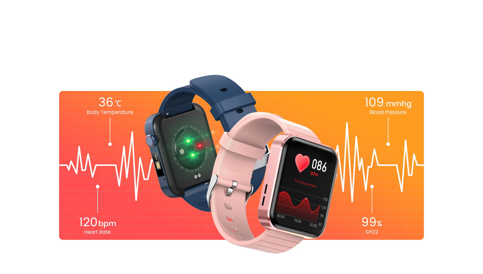 Smartwatch KOSPET MAGIC 3S με παρακολούθηση δεδομένων υγείας