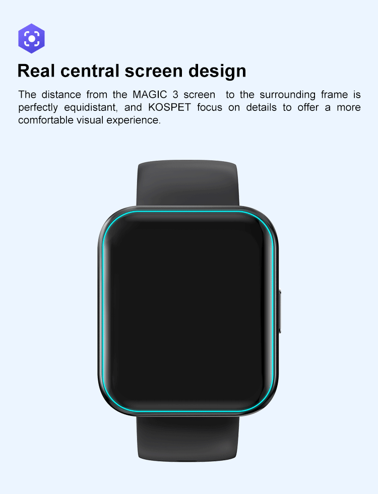 KOSPET MAGIC 3 Fitness Smart Watches with Real Central screen design