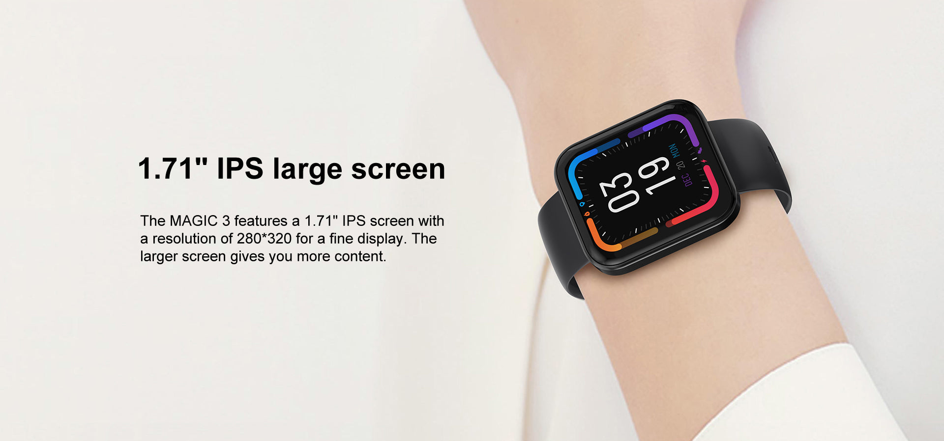 Smartwatch KOSPET MAGIC 3, οθόνη 1,71 ιντσών