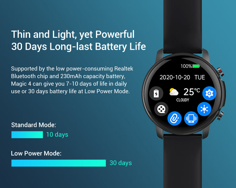 KOSPET MAGI 4 best smartwatches, Thin and Light, 30days Battery Life