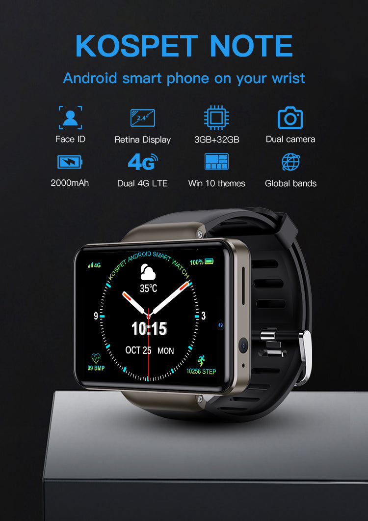 KOSPET NOTE 4G Android Smartwatchs For Men