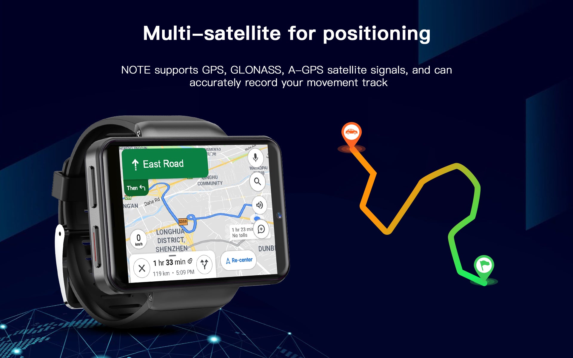 KOSPET NOTE Smartwatch Build in GPS