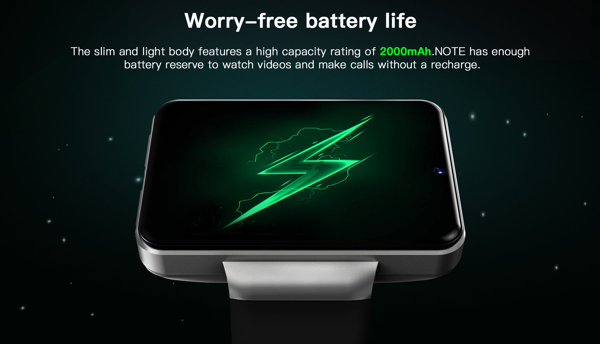 KOSPET NOTE Smartwatch with 2000mAh Big Battery