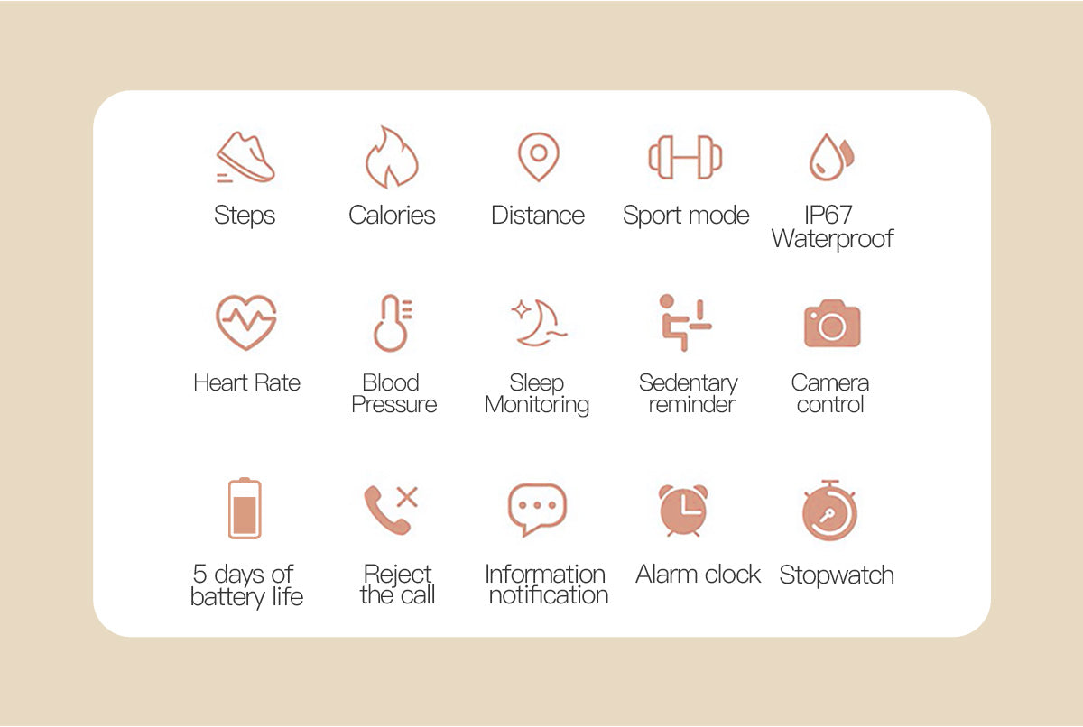 KOSPET R18 Fashion Fitness Tracker Smartwatches for women