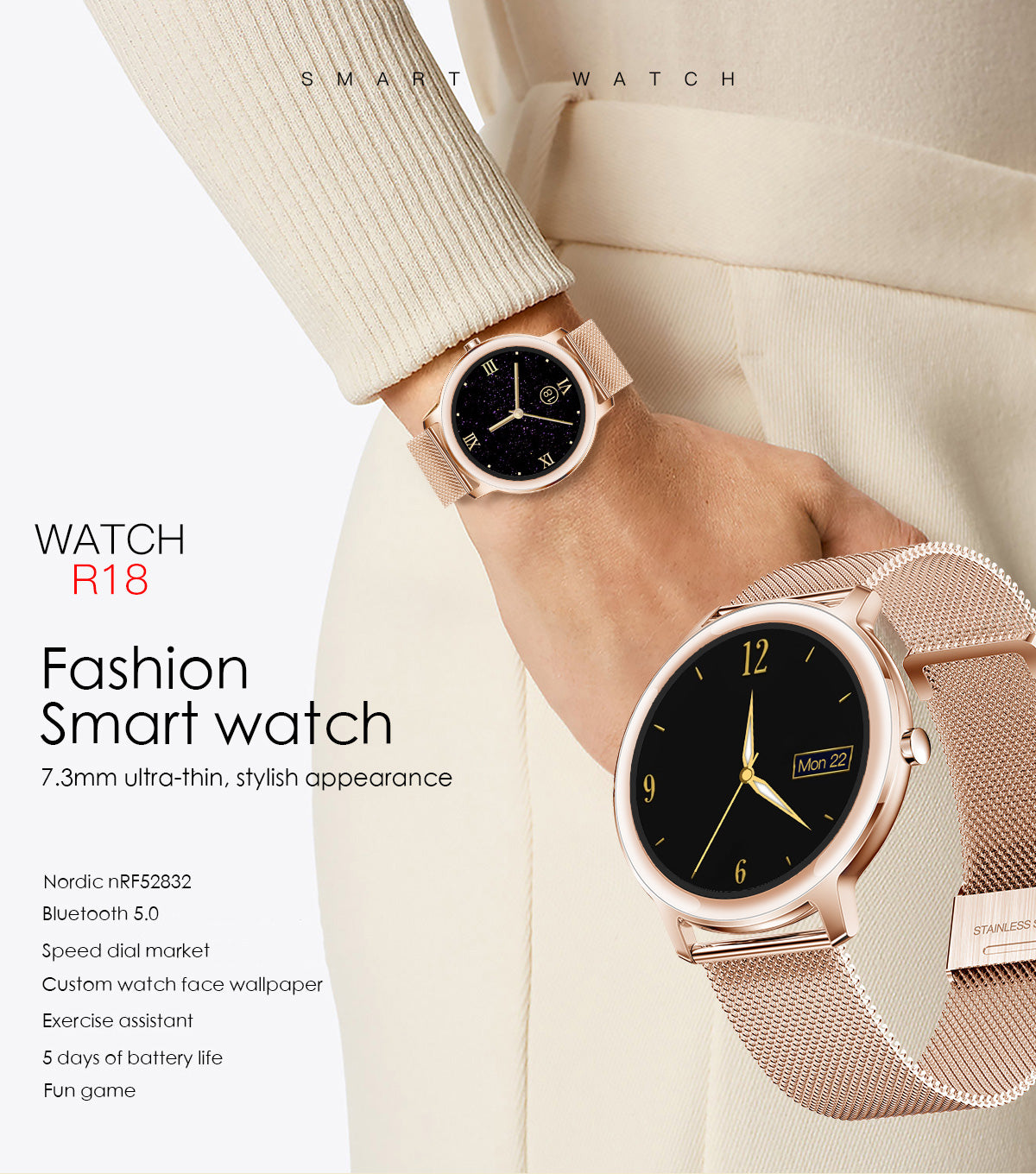 KOSPET R18 Women Fashion Smartwatch