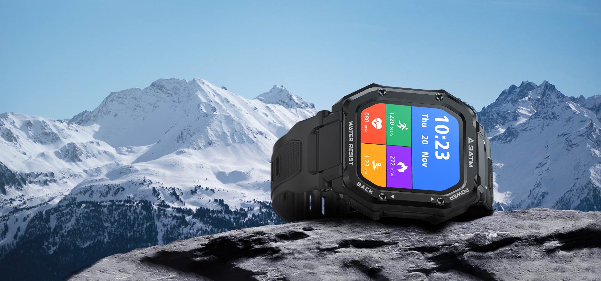 KOSPET ROCK Rugged Smartwatch για άνδρες για υπαίθρια αθλήματα