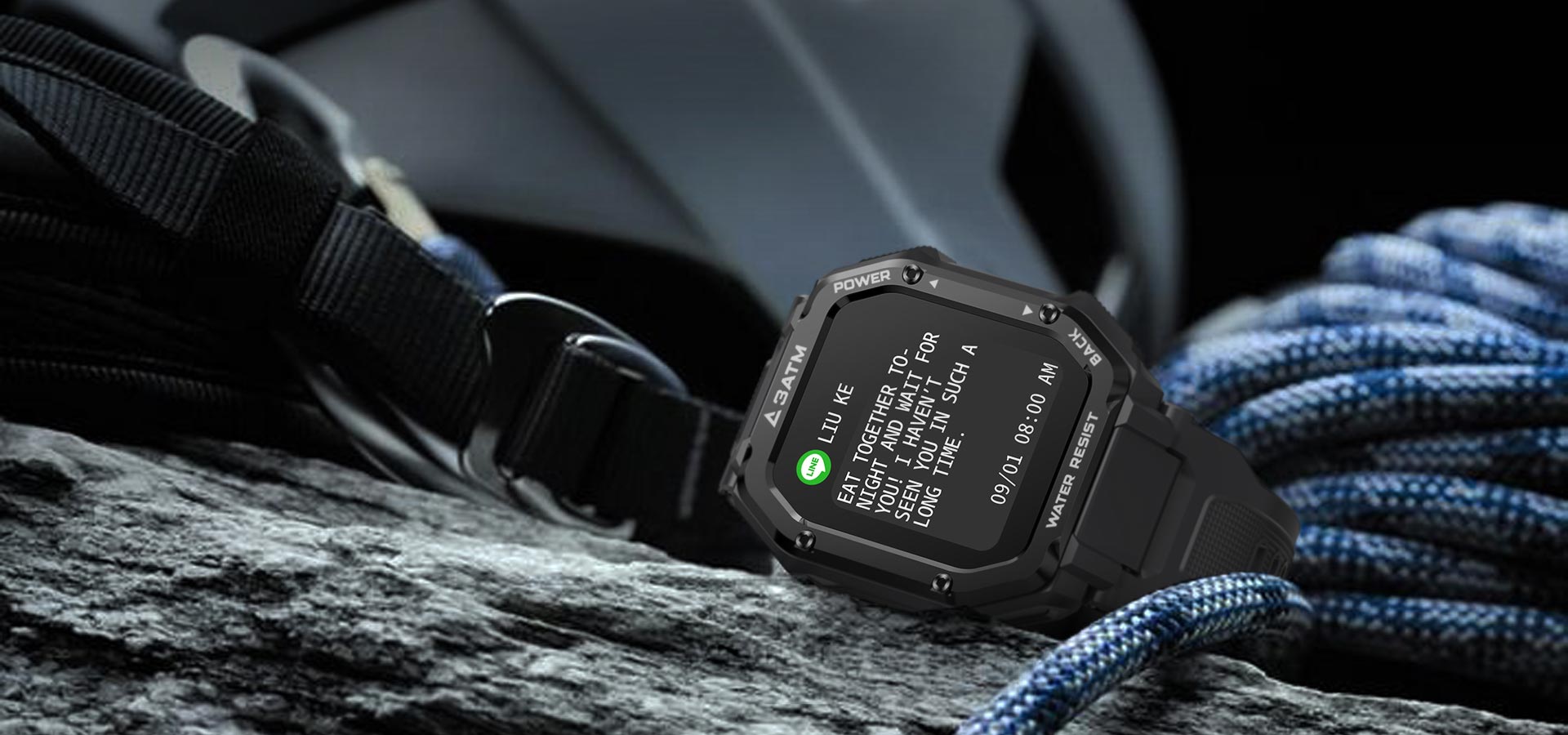 KOSPET ROCK Rugged Smartwatch support Connected to Iphone and Andorid Phone