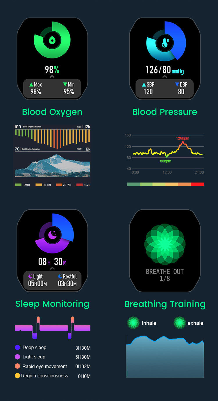 KOSPET ROCK Smart Watch Health Trcking Sleeping Monitoring